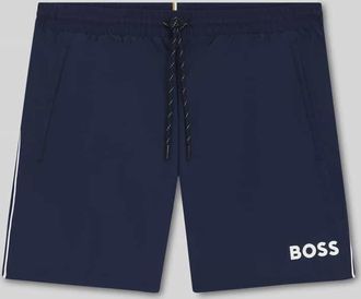 HUGO BOSS Badeshorts mit Kontrast-Logo Modell STARFISH in Marine, Gr&ouml;&szlig;e XXL