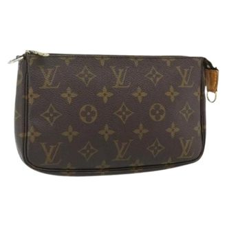 Louis Vuitton Pre-owned Clutches, female, Brown, Size: ONE SIZE Pre-owned Pochette Accessoires