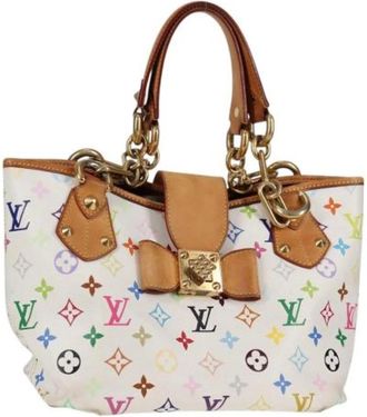 Louis Vuitton Tweedehands Canvas Louis Vuitton tassen - Dames - Vintage Shopper - Veelkleurig - ONE Size - Leer - Vintage
