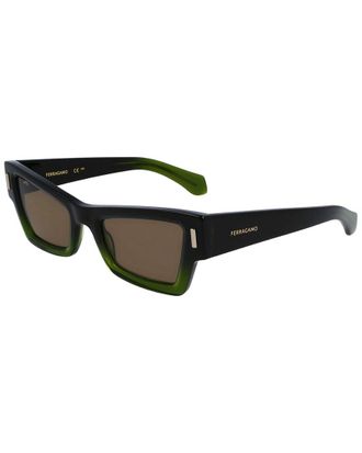 Ferragamo Ferragamo Womens Gancini Rivets 53mm Sunglasses