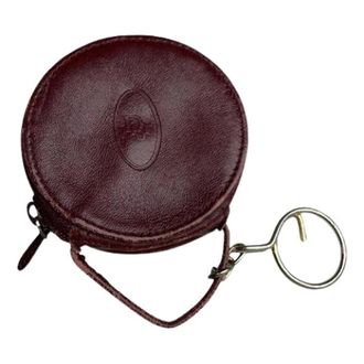 Dior Pre-owned Lady Dior Portemonnee/Sleutelhanger - Dames - Pre-owned - Rood - Maat: ONE Size Leer