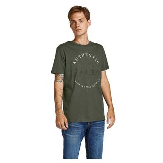 Jack & Jones Jack And Jones Heren Corp Katoenen T-Shirt (5-pack) (Wit/Grijs/Bourgondi&euml;/Kaki/Navy)