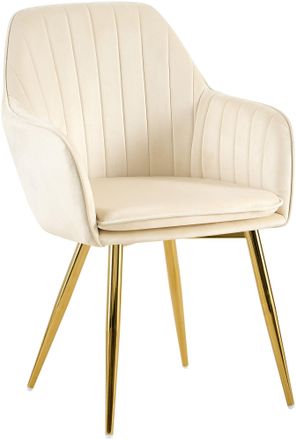 Clp Silla De Comedor Cheryl Crema Oro