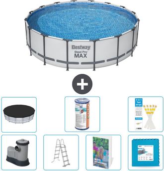Bestway Piscina Bestway Steel Pro Max Redonda - 488x122 Cm - 8-piezas S602