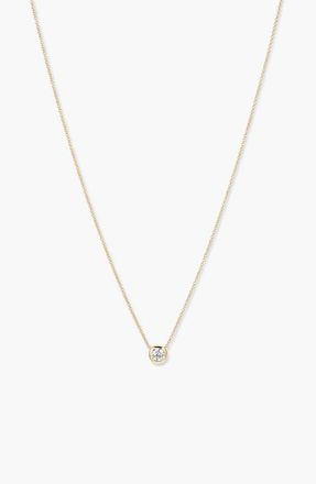 Mejuri Large Diamond Necklace in Yellow Gold by MEJURI at Nordstrom