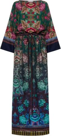 Pierre-Louis Mascia Kleedjes, Dames, Veelkleurig, S, Tetris Geklede Kaftan
