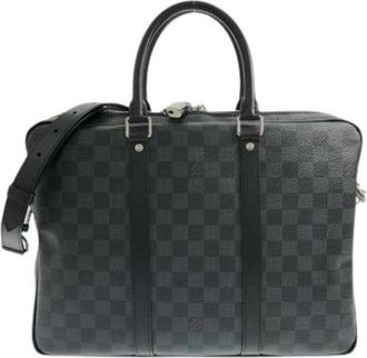 Louis Vuitton Pre-owned Vintage Canvas Handbag - Heren - Vintage Handtas - Grijs - ONE Size - Vintage