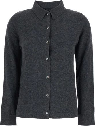 Pla&icirc;n Plain, Dames, Blouses & Shirts, Grijs, Maat: L Kasjmier