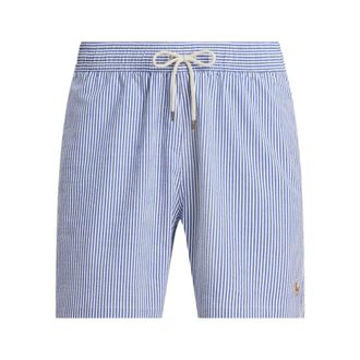 Polo Ralph Lauren Casual Shorts, male, Blue, Size: 2XL Boxer da Mare Seersucker Stretch