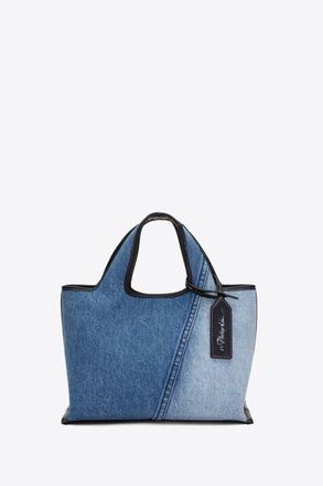 3.1 Phillip Lim Denim Mini Market Tote Bag with Studs in Indigo at Nordstrom