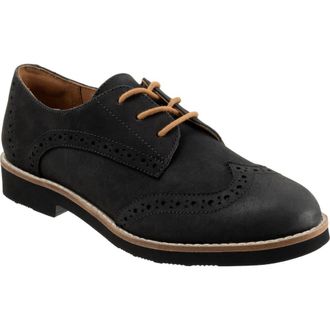 Softwalk Willet Wingtip Derby in Black Nubuck at Nordstrom, Size 10.5