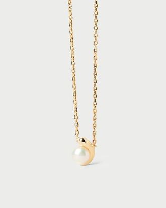 PD Paola La Perla Solitary Necklace in Brass at Nordstrom