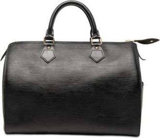 Louis Vuitton Pre-owned Boston Bag - Dames - Vintage Handtas - Zwart - ONE Size - Leer - Vintage