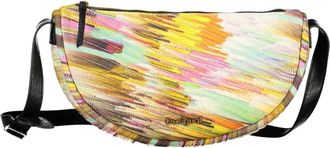 Desigual Gele Schoudertas met Contrastdetails - Dames - Schoudertassen - Veelkleurig - ONE Size - Tassen
