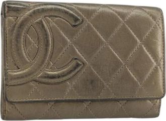 Chanel Pre-owned Wallets, female, Brown, Size: ONE SIZE Pre-owned Leather Wallet