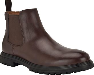Tommy Hilfiger Gainsly Chelsea Boot in Medium Brown at Nordstrom Rack, Size 10.5
