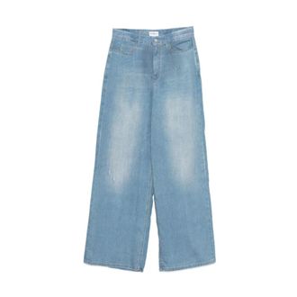Marella Wide Jeans - Dames - Loose Fit Jeans - Blauw - L - Katoen - Jeans
