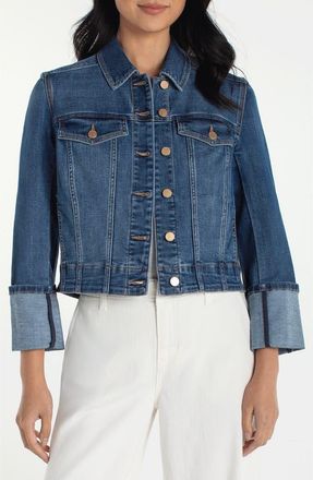 Liverpool L.A. High Cuff Denim Truxker Jacket in West Ways at Nordstrom, Size X-Large P
