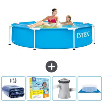 Intex Piscina Con Estructura Redonda - 244x51 Cm - 7-piezas Scb8