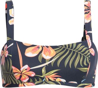 Roxy B&uuml;gel-Bikini-Top ROXY Roxy Into The Sun, Damen, Gr. XS, Cup B, blau (mood indigo tropical depht), Obermaterial:87% Nylon, 13% Elasthan;, Bikini-Oberte