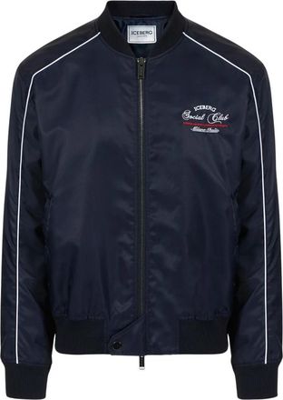 Iceberg Comfort Fit Jacket - Heren - Bomber jackets - Blauw - M - Nylon - Jassen