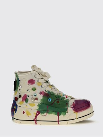 R13 Sneakers platform in seta stampata