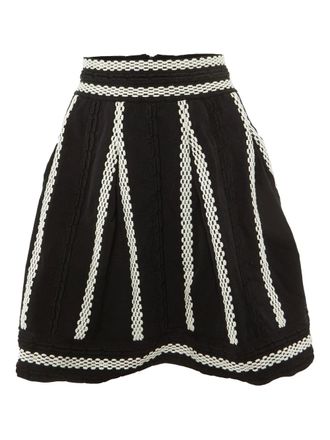 Maje Julane flared mini skirt - Black