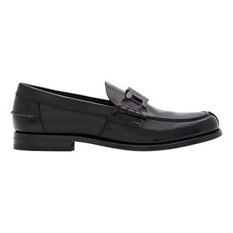 Tod's Loafers, male, Black, 6 UK, Chain-Link Detail Loafers