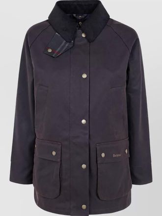 Barbour cotton single-breasted coat