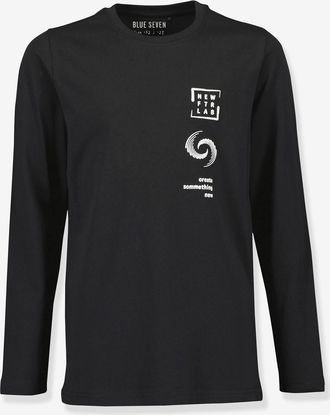 Blue Seven Jungen Langarm-Shirt mit Aufdruck BLUE SEVEN schwarz
