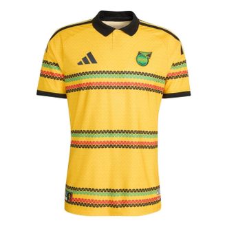 adidas Jamaica 2026 x Bob Marley Home Authentic Jersey Asia Sizing Bold Gold KB7466