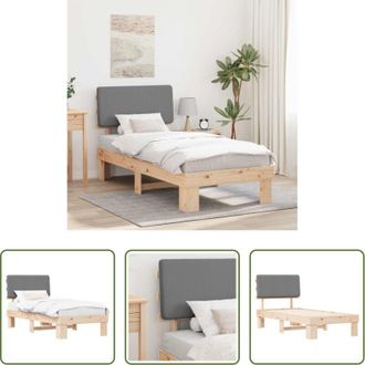 vidaXL vidaXL Testata imbottita - Letto con Testiera Rivestita Grigio chiaro 100 x 200 cm