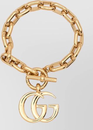 Gucci marmont chain bracelet signature logo detail