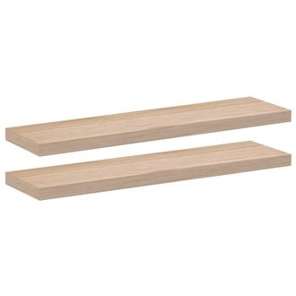 vidaXL Vidaxl - Estantes Flotantes 2 Uds Madera De Ingenier&iacute;a 60x23,5x4 Cm