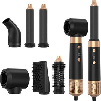 OEM Secador De Pelo, Herramienta De Peinado 6 En 1, Calentamiento Eficiente, Negro