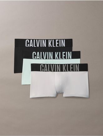 Calvin Klein Mens Intense Power 3-Pack Low Rise Trunk - Multi - XL