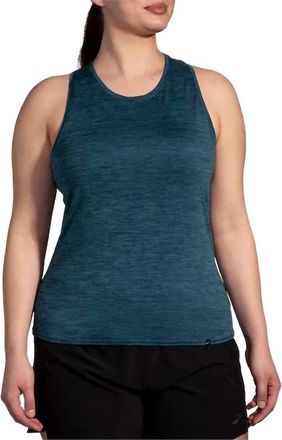 Brooks Luxe Tank In Heather Ocean Drive