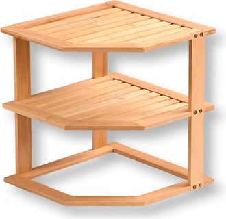 OEM Estanter&iacute;a De Cocina Esquinera De Bamb&uacute;