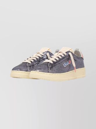 Autry sequined low-top sneakers
