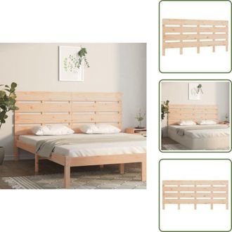 vidaXL The Living Store Testiera per Letto 140x3x80 cm in Legno Massello di Pino - Testiera in pino