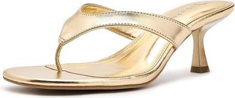 Journee Collection Danielle Womens Sandals Gold : 7.5 M, Synthetic