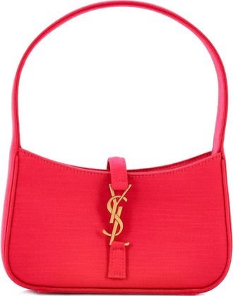 Saint Laurent Le 5 a 7 Satin Mini hobo bag - Roze