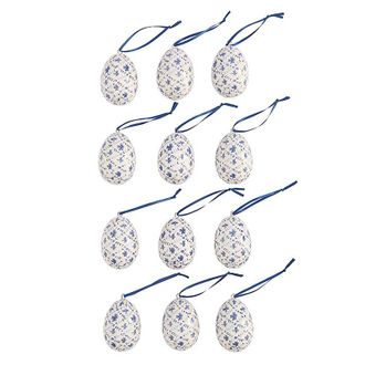 Ballard Designs Hanging Easter Eggs Set/12 - Blue - Ballard Designs