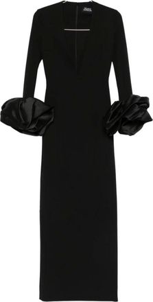 Solace London Gowns, female, Black, Size: 2XS Valerie Maxi Dress