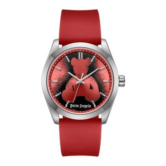 Palm Angels Pmwgm0000303 Horloge - Heren - Accessoires - Rood - Maat: ONE Size