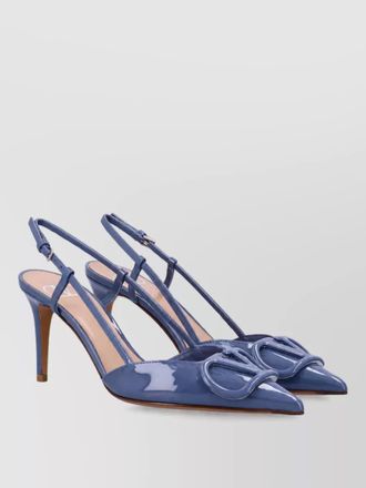 Valentino Garavani patent leather vlogo slingback pumps