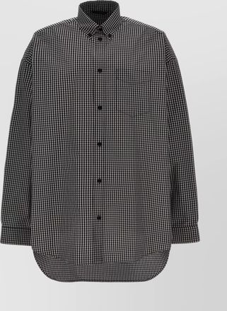 Balenciaga shirt check pattern chest pocket