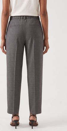 Brunello Cucinelli Pleated Wool Trousers - Grey