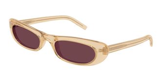 Saint Laurent SL 557 SHADE 007 Womens Sunglasses Yellow Size 53