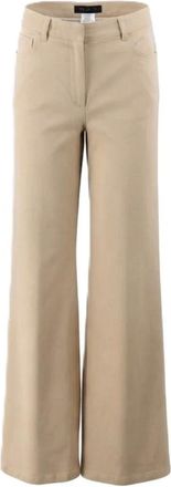 Ermanno Scervino Pantaloni a gamba larga - - Trousers - Donna - Beige - S
